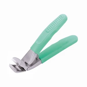 Green Nail Clipper Soft Grip Nail Clipper Erbe Solingen Becker Manicure - Picture 1 of 9