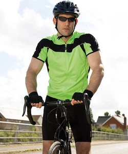 Spiro Men's Bikewear Full Zip Top S188M - Short Sleeve Cycling T-Shirt 4 colours - Picture 1 of 17