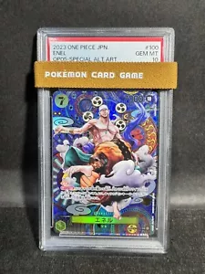 PSA 10 Enel OP05-100 Arte Antiguo Especial Japonés Despertar de la Nueva Era OP TCG - Imagen 1 de 10