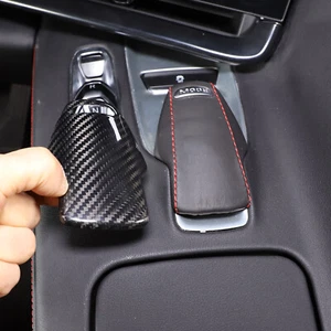 Cubierta de palanca de cambios de fibra de carbono seca modo deportivo para Corvette C8 Z06 Z51 2020-2024 - Imagen 1 de 10
