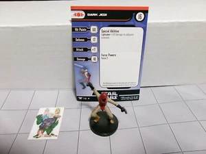 =Star Wars Miniatures PROMO Champions of the Force DARK JEDI with card = - Picture 1 of 2