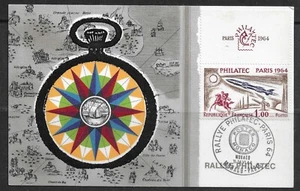 FRANCIA/MÓNACO 1964 MONT CARLO RALLY PHILATEC MATASELLOS EN TARJETA MÁXIMA - Imagen 1 de 1