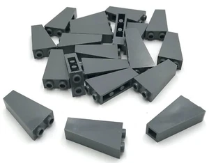Lego 20 New Dark Bluish Gray Slope Sloped Inverted 75 2 x 1 x 3 Pieces - Picture 1 of 1