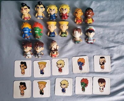 Kidrobot Street Fighter Series 1 Lot of 15 Loose Figures - Image 1 of 4
