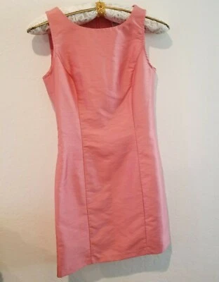 Vestido Vaina Alyn Paige Mujer Talla 5/6 Sin Mangas Metálico Carrera Melocotón EE. UU. Foto 1 de 4