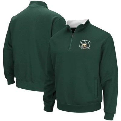 Men's Colosseum Green Ohio Bobcats Tortugas Logo Quarter-Zip Jacket - Image 1 of 3