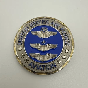 USAF U.S. Air Force Aviation Pilot Wing Branch Military Challenge Coin FF2 - Bild 1 von 3