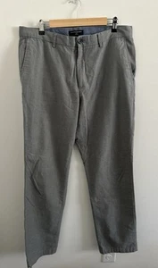 Banana Republic Pants Mens 36x34 AIDEN Fit Gray Chino Business Dress - Picture 1 of 6