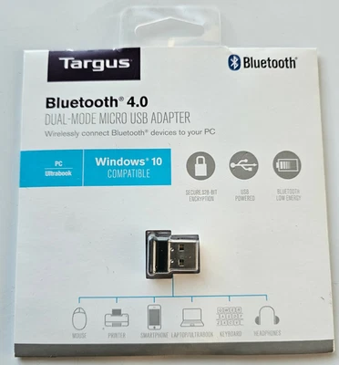 Targus Genuine Dual-Mode Micro USB Adapter Bluetooth USB ACB10US1 NEW SEALED - Image 1 of 2
