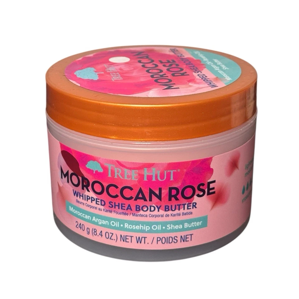 Manteca corporal batida de karité hidratante intensa Tree Hut rosa marroquí, 8,4 oz Foto 1 de 1