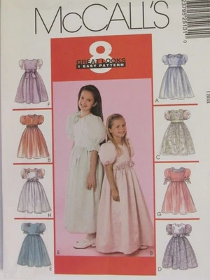Amazing OOP McCALLS 2513 Girls Dress in 8 Great Looks PATTERN 3-4-5-6-7-8-10 UC - Image 1 of 3