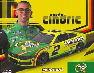 2025 AUSTIN CINDRIC #2 "QUAKER STATE" NASCAR CUP SERIES "TEAM PENSKE" POSTCARD! - Picture 1 of 1