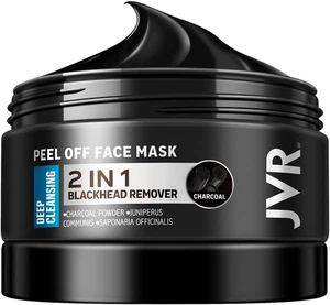 JVR Blackhead Remover Mask for Men, Bamboo Charcoal Peel off Black Mask, Purify - Picture 1 of 12