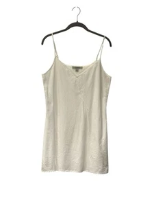 Allsaints Mini 100% Organic Cotton Minimalist Neutral Bridal V-Neck Slip Dress 6 - Picture 1 of 7