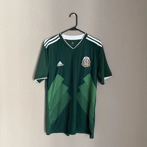 Mexico 2018-2019 Home Soccer Jersey Adidas Kit Football Trikot Shirt Mens Sz L - Picture 1 of 8