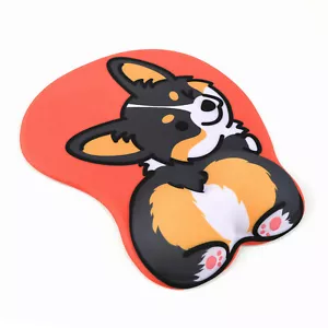 Ergonomic Mouse Pad with Gel Wrist Support 3D Funny Butt Anime Wrist Rest - 3360 - Picture 1 of 4