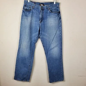 Lucky Brand Jeans Mens 38 182 Bootleg Regular Fit Bootcut Blue Denim Medium Wash - Picture 1 of 11