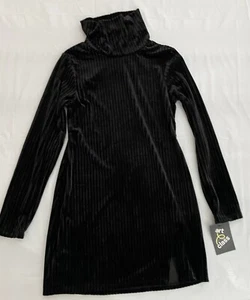 Art Class Girls Velvet Turtleneck long sleeve dress size S(6/7) Black NWT - Picture 1 of 3
