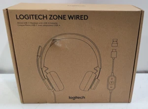 Logitech Zone Wired USB-C Noise Cancelling Headset with USB-A Adapter 981-000871 - Afbeelding 1 van 6
