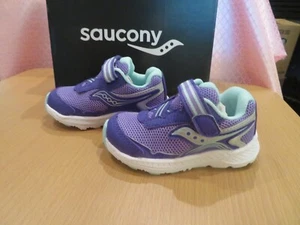 *NEW Toddler Girls Purple Saucony Ride 10 Tennis Shoes, 6 - Picture 1 of 4
