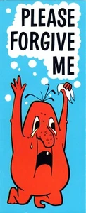 Funny Vintage APOLOGY Card, Please Forgive Me Crying by AMVETS + Envelope - Picture 1 of 6
