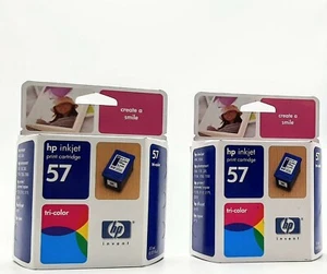 NIB HP 57 Inkjet Tri-Color Ink Cartrdige NEW C6657AN Exp July/2004 - Picture 1 of 8