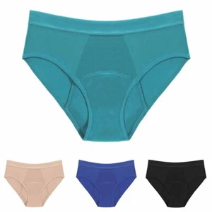 Reusable Menstrual Briefs with 4 Layer Leak Proof Period Pants in Plus Size - Picture 1 of 17