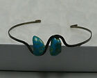 Turquise Braclet  Blue Green Color.  Wire Band