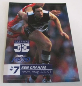 Ben Graham, Geelong Cats - Australian Football League / AFL Hero Sticker - 2002 - Picture 1 of 3