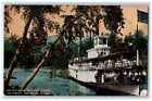 St Joe Idaho ID Postcard Steamer George Oakes River Cruise Ship c1910 Vintage