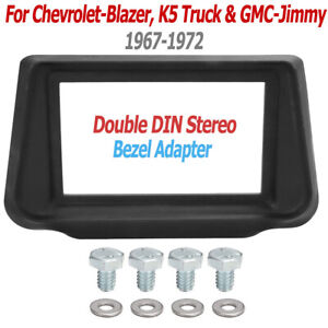 For 69-72 Chevrolet Blazer,K5 Truck & GMC-Jimmy Suburban Double DIN Stereo Bezel