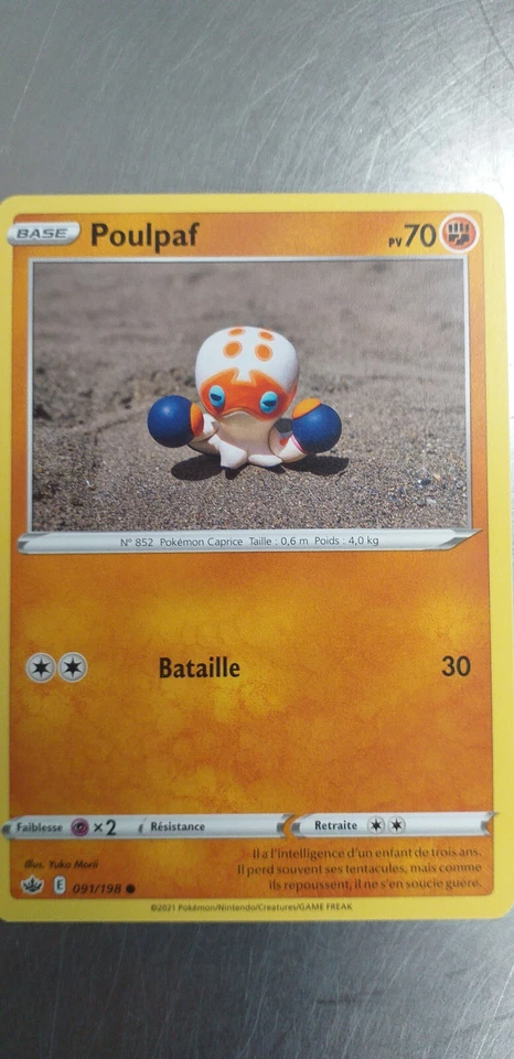 Pokémon Card Poulpaf 091/198 Ice Age, From Booster, French - Image 1 of 1