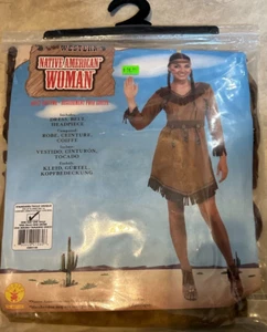 Native American Western Frontier Dress Rubies Womens Costume 1 size up to 12 NEW - Picture 1 of 2