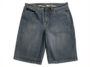 Code Bleu Women's Denim Bermuda Shorts sz 8, Zip up Pockets Stretch (waist 31") - Picture 1 of 9