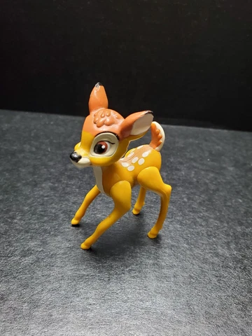 Disney BAMBI 3.5" Figurine Cake Topper PVC Toy POSABLE Vintage Cover