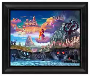 Thomas Kinkade Studios Disney Hércules 16 x 20 pinceladas viñeta enmarcada - Imagen 1 de 2
