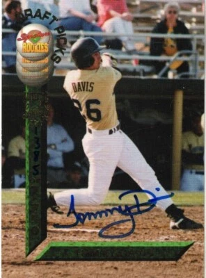 TOMMY DAVIS-BALTIMORE--FIRST BASE-SIGNATURE ROOKIES  #47-AUTOGRAPHED-GREAT SHAPE - Image 1 of 2