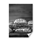 A3 - BW - Gourmet Burger Food Tasty Poster 29.7X42cm280gsm #38600