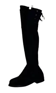 Vince Camuto Black Faux Suede Over the Knee Boots Womens Size 8M - Picture 1 of 10