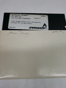 Running Start for IBM PC Ver 2.0 floppy disk 5.25 Spinnaker - Picture 1 of 2