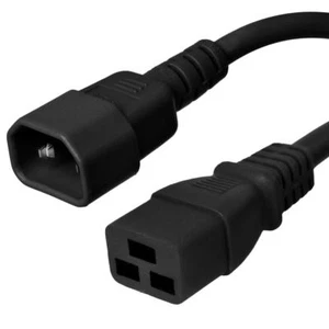 Cable de alimentación IEC 320 C14 a C19 - 15A/250V 14 AWG - Caja de hierro - Imagen 1 de 9