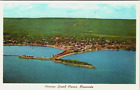 Vtg Postcard Aerial View Harbor Grand Marais MN North Shore Lake Superior c1950s