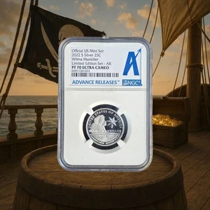 Wilma Mankiller American Women 2022-S 0,999 cuarto de plata • NGC PF70 UCAM • AR - Imagen 1 de 2