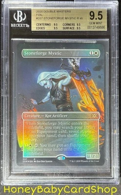 MTG Double Masters 2020 Stoneforge Mystic BGS 9.5Q (TRUE QUAD) GEM MINT B-Topper - Image 1 of 4