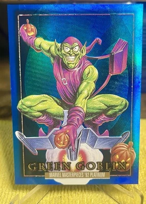 Green Goblin - 2024 Upper Deck Marvel Masterpieces '92 #36 PMG Blue /50 - Image 1 of 3