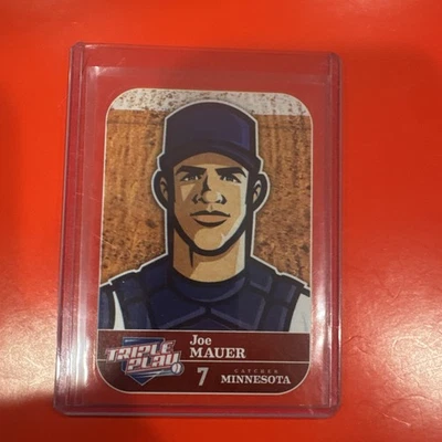 Pegatina Panini Triple Play 2012 #28 Joe Mauer Twins Foto 1 de 2
