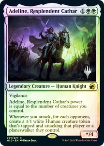 MTG FOIL Adeline, Resplendent Cathar Promo Pack Innistrad Midnight Hunt - Picture 1 of 1