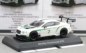 Kyosho 1/64 Bentley Collection Bentley Continental GT3 2013 Pearl White Team HT - Imagen 1 de 4