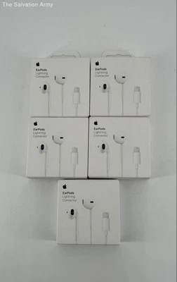 Apple MMTN2AM/A Auriculares Blancos Conector Lightning Canal Intrauditivo Lote de 5 Auriculares Foto 1 de 4