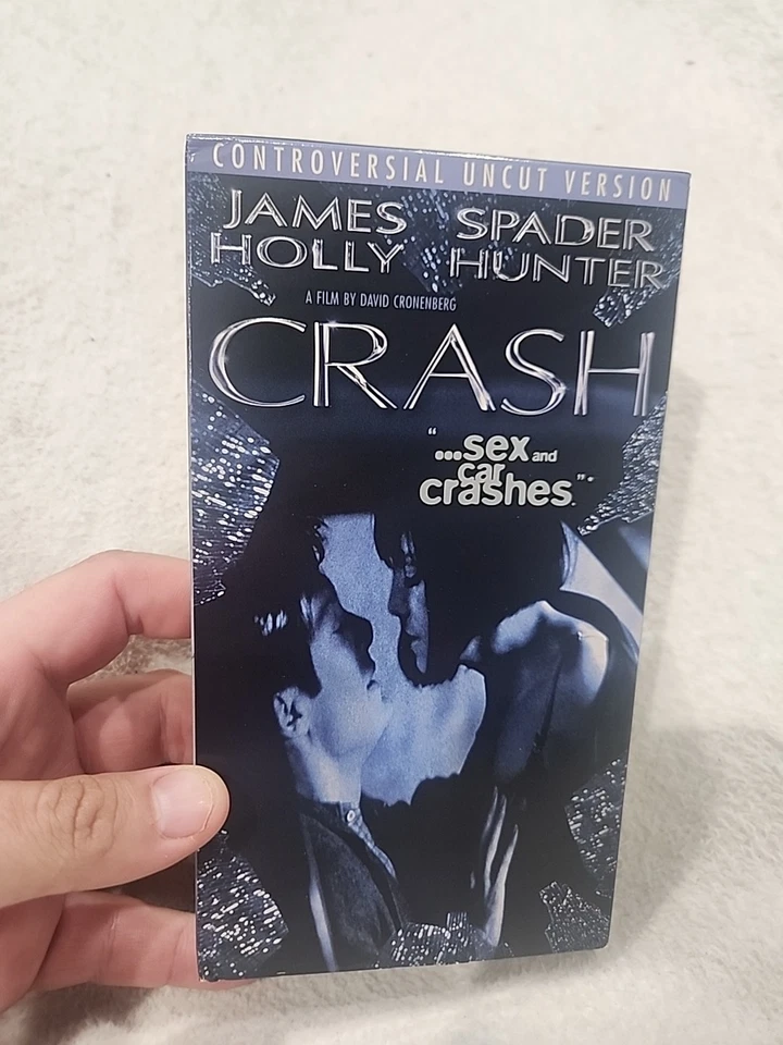 CRASH 1996 VHS David Cronenberg JAMES SPADER HOLLY HUNTER UNCUT VERSION NC-17 - Image 1 of 4
